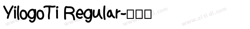 YilogoTi Regular字体转换